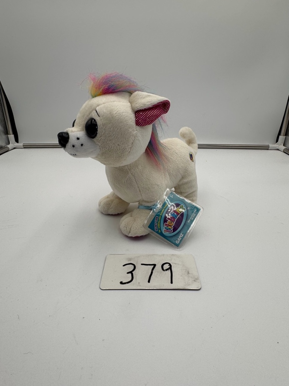 Rare Webkinz Signature Rainbow Hair Chihuahua Dog Plush Ganz With Code